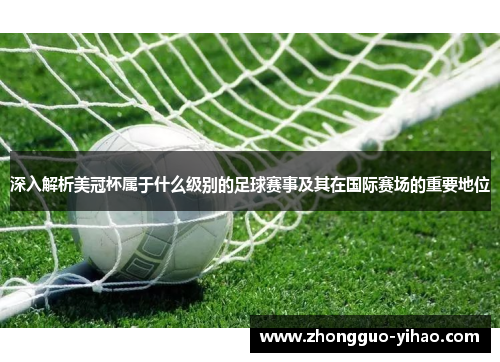 深入解析美冠杯属于什么级别的足球赛事及其在国际赛场的重要地位